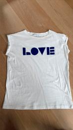 Wit T-shirt By Bar maat M/L, Verzenden, Zo goed als nieuw, Wit, Korte mouw