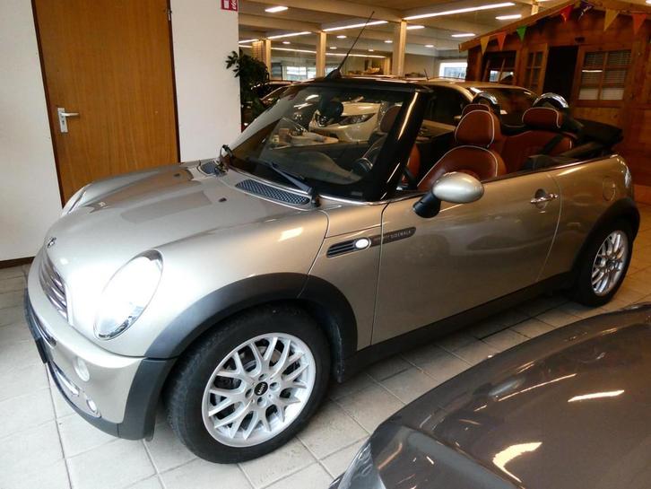 Mini Mini Cabrio 1.6 One 90pk Airco Cruise Leder Keurig met, Auto's, Mini, Bedrijf, Te koop, Cabrio, ABS, Airbags, Airconditioning