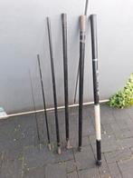 Hengel shakspeare 6 delen 6,20 (zwart), Watersport en Boten, Hengelsport | Witvissen, Ophalen, Zo goed als nieuw, Werphengel