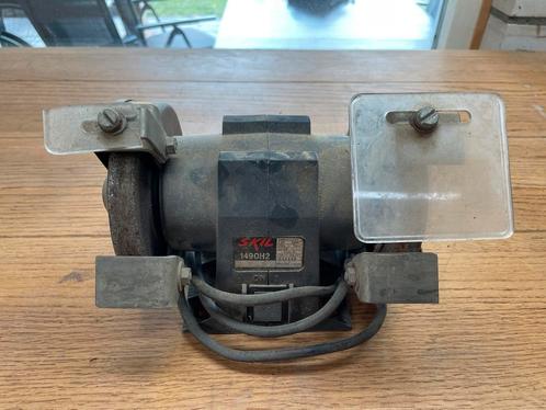 Skil 1490H2 Werkbankslijpmachine - Gebruikt, Doe-het-zelf en Verbouw, Gereedschap | Slijpmachines, Gebruikt, Werkbankslijpmachine