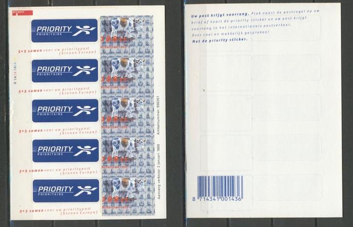 NVPH v1747 1998 PRIORITY Postzegel Postfris   623 jdu, Postzegels en Munten, Postzegels | Nederland, Postfris, Na 1940, Ophalen of Verzenden