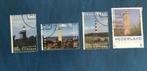 postzegels vuurtoren Vlieland Terschelling Ameland, Postzegels en Munten, Ophalen of Verzenden, T/m 1940, Gestempeld