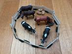 Lemax miniatuur koeien, paard, stieren incl hek, voederbak, Diversen, Kerst, Ophalen of Verzenden, Zo goed als nieuw