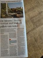 Efteling Krantenartikel 2024 Nieuwe Piraña, Ophalen of Verzenden, 1980 tot heden, Nederland, Knipsel(s)