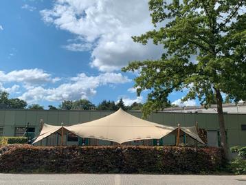 Stretchtent doek 10,5x10,5 meter, beige beschikbaar voor biedingen