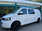 Volkswagen TRANSPORTER 2.0 TDI 140pk DC L2 16Inch, El.pakket, Auto's, Bestelauto's, Volkswagen, Wit, Bedrijf, Stoelverwarming