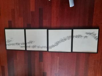 4 luik schilderij beschikbaar voor biedingen