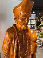 Groot Houten Boeddhistische Monnik Beeld 180cm, Antiek en Kunst, Kunst | Beelden en Houtsnijwerken, Ophalen of Verzenden