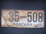 Montana 1946 nummerplaat kentekenplaten nummerplaten USA, Gebruikt, Ophalen of Verzenden