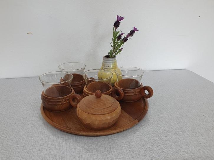 Vintage theeset/koffieset Schott Mainz JENAer Glas., Huis en Inrichting, Keuken | Servies, Gebruikt, Ophalen of Verzenden