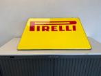 Pirelli banden oud emaille reclame bord XL, Reclamebord, Gebruikt, Ophalen of Verzenden, Nvt