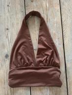 Nieuw halter top cropped bruin maat XS, Bruin, Nieuw, Ophalen of Verzenden, Zonder mouw