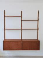 Vintage wallunit wandkast wandsysteem Poul Cadovius, Huis en Inrichting, Kasten | Wandmeubels, Ophalen, Gebruikt, 25 tot 50 cm