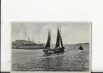 IJmuiden Zeillogger wordt naar zee getrokken J Exel, Verzenden, 1920 tot 1940, Gelopen, Noord-Holland