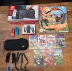 Switch compleet met extra Joy cons, 8 spellen, Ophalen, Met games, Zo goed als nieuw, Switch Original