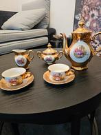 Antiek gouden theeservies, Ophalen