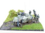 Diorama 1/35 SdKfz 222 Lichter Panzerspahwagen met soldaten, Ophalen, 1:32 tot 1:50, Tank, Overige merken