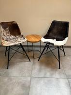 2 stoelen met bijzettafeltje, Ophalen, Twee, Bruin, Zo goed als nieuw