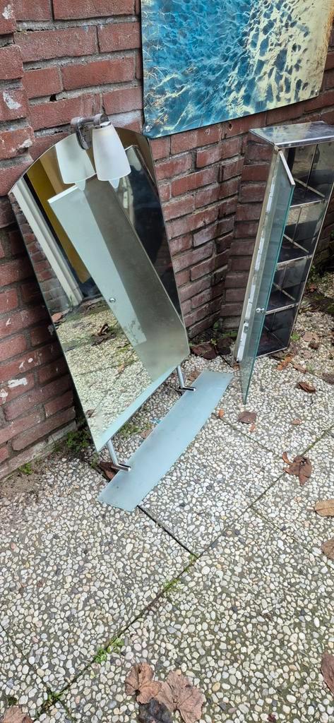Badkamer Spiegelkast met kastje, Huis en Inrichting, Badkamer | Badkamermeubels, Gebruikt, Spiegelkast, Minder dan 100 cm, Minder dan 50 cm