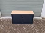 Roldeurkast laag, zwart, 120 x 73 x 43, Ophalen, Gebruikt, 100 tot 150 cm, VST Kantoormeubilair