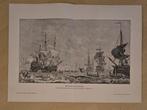 gravure van de walvisvaart, Antiek en Kunst, Ophalen of Verzenden