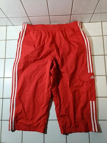 (XL) Retro Adidas Firebird Red 2003 Tracksuit Shorts beschikbaar voor biedingen