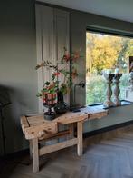 Authentieke werkbank/sidetable, Ophalen, Gebruikt, 100 tot 150 cm, 25 tot 50 cm