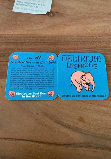 2 Delirium Tremens Bierviltjes - Nieuw beschikbaar voor biedingen