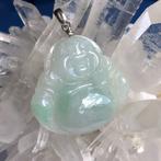Jadeiet jade (FEI CUI) hanger Buddha, Verzenden, Nieuw, Met edelsteen, Groen