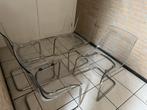 4x IKEA Tobias Transparante Stoelen, Ophalen, Kunststof, Gebruikt, Overige kleuren
