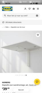 IKEA Norbert Klaptafel - Wandmontage, Antiek en Kunst, Antiek | Meubels | Tafels, Ophalen