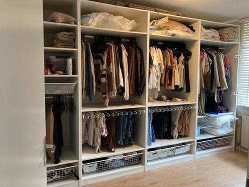 IKEA PAX kledingkast, 375 cm breed, 236 cm hoog, wit, Huis en Inrichting, Kasten | Kledingkasten, Zo goed als nieuw, 200 cm of meer