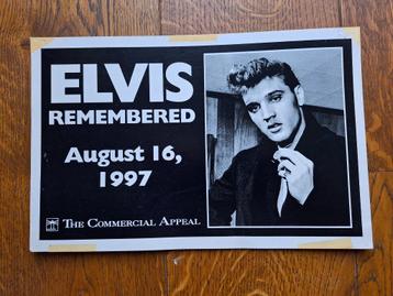 Pamflet uitgave krant Elvis Presly