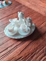 poppenhuis miniaturen koffie serviesje room wit, Ophalen of Verzenden, Zo goed als nieuw, Poppenhuis