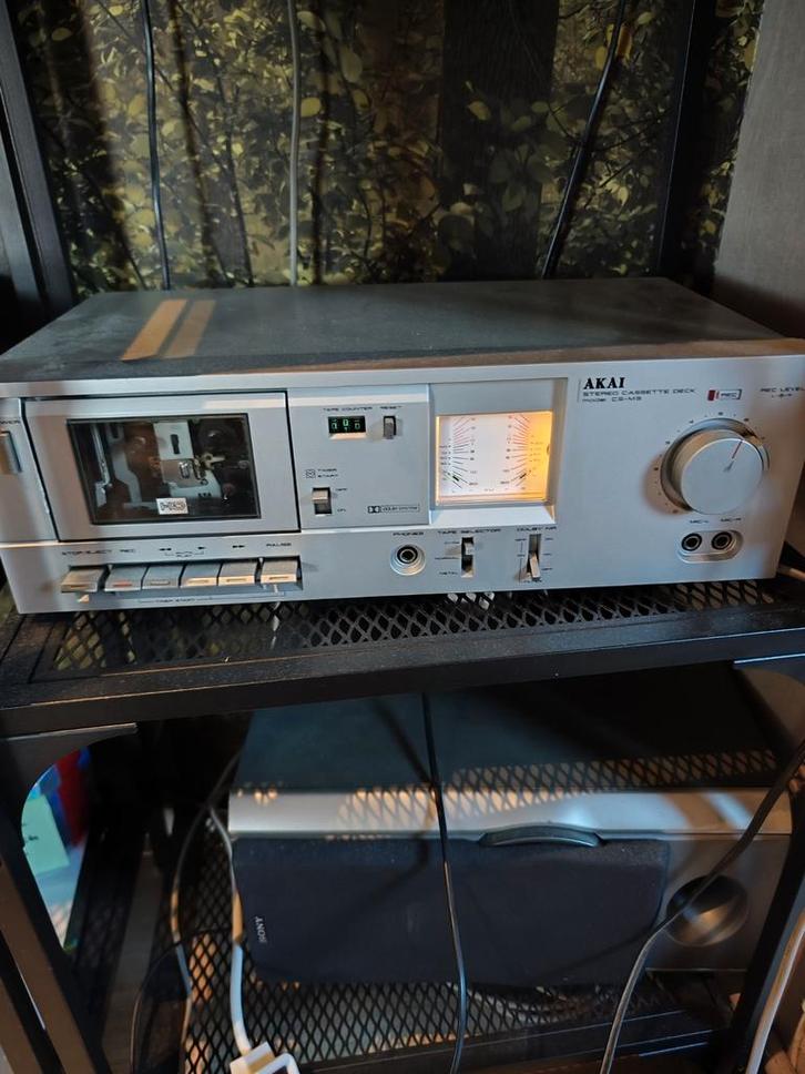 Akai CS-M3 stereo cassettedeck, Audio, Tv en Foto, Radio's, Gebruikt, Ophalen