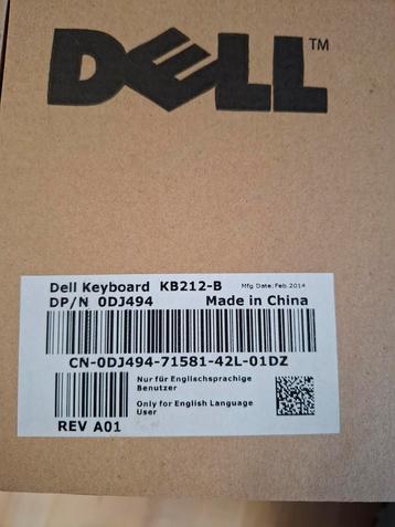 2x toetsenbord Dell KB212-B nieuw. beschikbaar voor biedingen