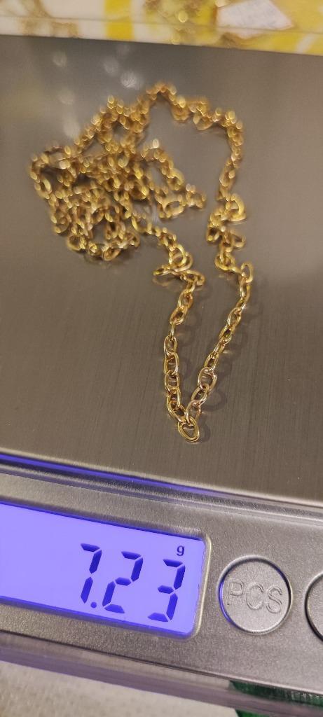 Gouden ketting 14k, Sieraden, Tassen en Uiterlijk, Kettingen, Zo goed als nieuw, Goud, Goud, Ophalen