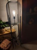 Qazqa vloerlamp bliss_mess zwart e27, Huis en Inrichting, Lampen | Vloerlampen, Ophalen, Zo goed als nieuw