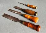 4x oude beitel guts Dodge Nooitgedagt JNIJ hout gereedschap, Antiek en Kunst, Ophalen of Verzenden