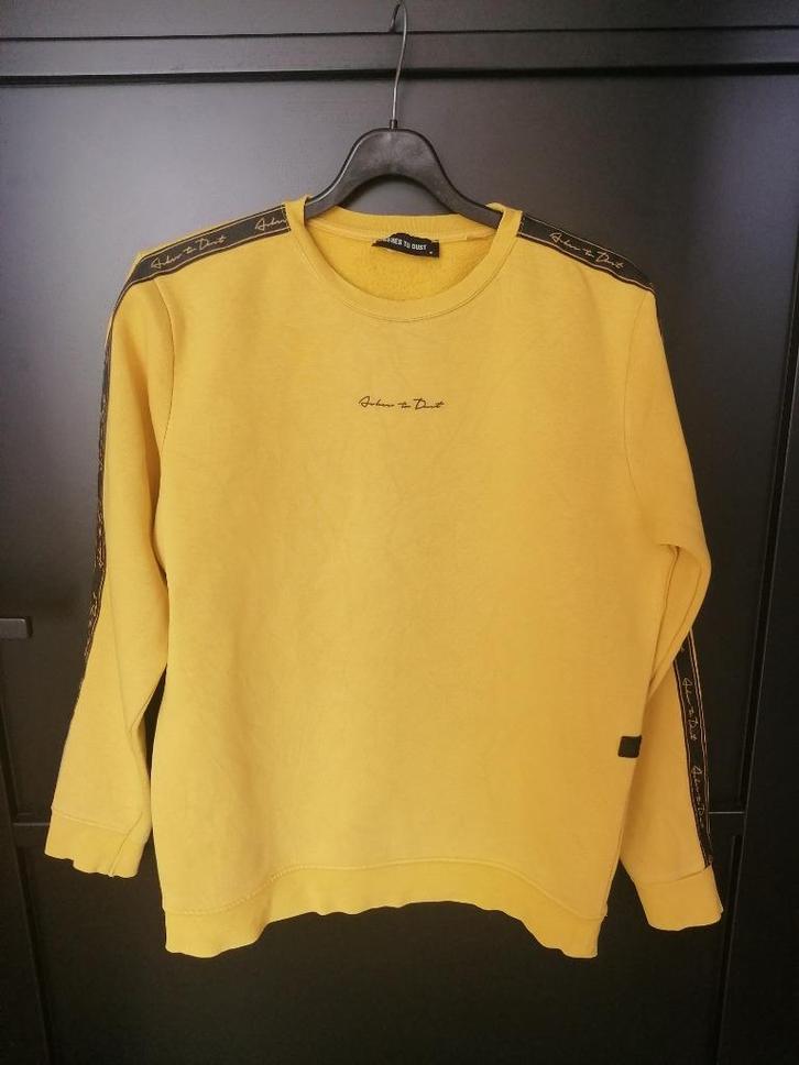 Ashes to Dust trui – Maat S, Kleding | Heren, Truien en Vesten, Gedragen, Maat 46 (S) of kleiner, Geel, Ophalen of Verzenden