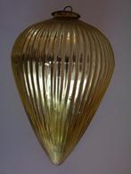 Grote gouden glazen pegel, Huis en Inrichting, Lampen | Hanglampen, Ophalen of Verzenden, Zo goed als nieuw, Minder dan 50 cm