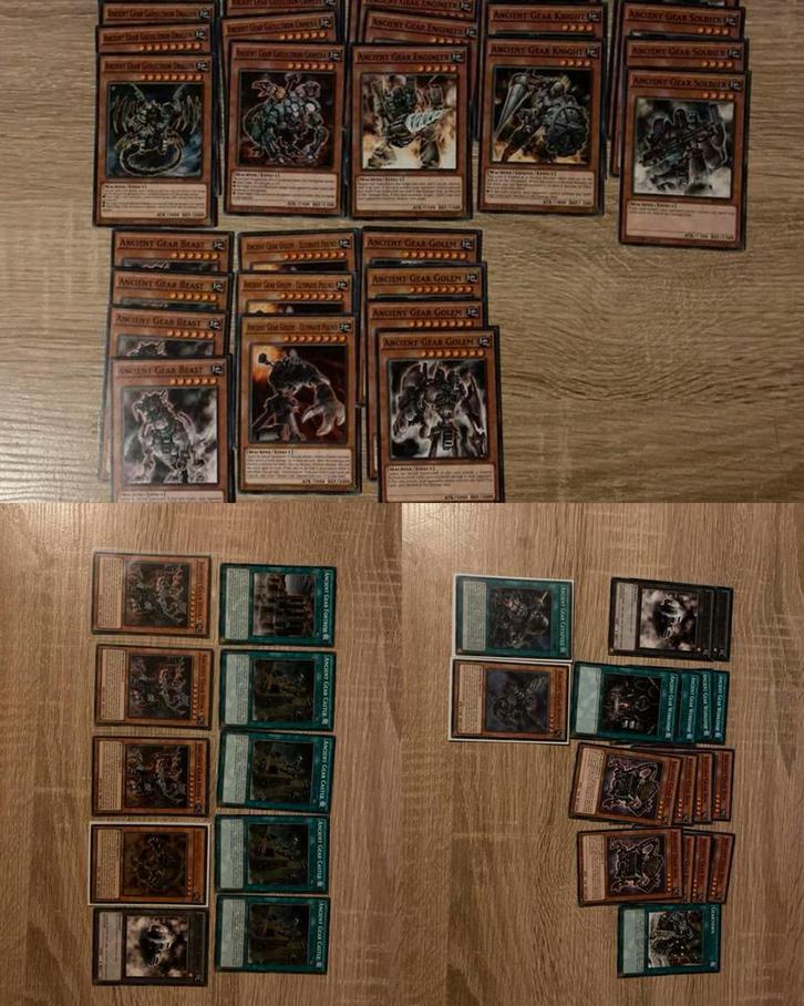 Uitgebreide Yu-Gi-Oh! Ancient Gear Kaartenverzameling, Hobby en Vrije tijd, Verzamelkaartspellen | Yu-gi-Oh!, Zo goed als nieuw