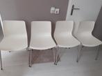 Eetkamerstoelen, Huis en Inrichting, Stoelen, Ophalen, Zo goed als nieuw, Wit, Vier