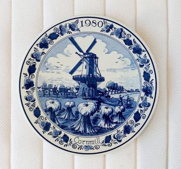 Te Koop: Historisch Bord Goedewaagen Delft Blauw Korenmolen beschikbaar voor biedingen