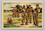Militair humor ansichtkaart 5, Verzamelen, Ansichtkaarten | Themakaarten, Verzenden, 1940 tot 1960, Gelopen, Overige thema's