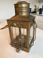 Messing Scheepslantaarn / Olielamp - Nautisch Decor, Ophalen of Verzenden