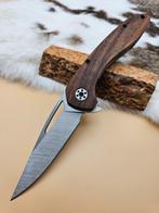 Walnoothout Outdoor Flipper Pocket Edc zakmes, Ophalen of Verzenden, Nieuw