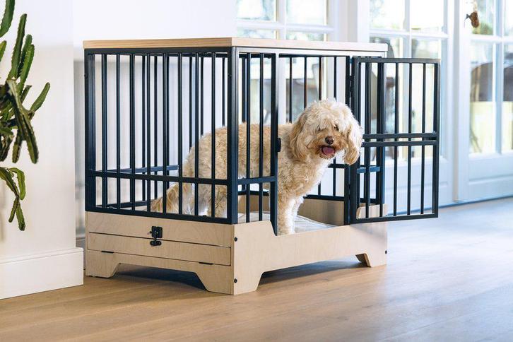 Luxe Hondenbench Design By Lotte Bench Quirine, Dieren en Toebehoren, Hondenbenches, Nieuw, Ophalen