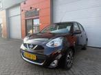 Nissan Micra 1.2 59KW 5DR 2013 Blauw Navi/Cruise/Clima/Apk!, Voorwielaandrijving, Stof, Zwart, 1198 cc