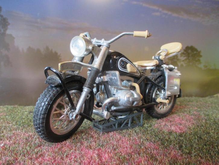 1:15 BMW R75 - Polistil zwart incompleet, Hobby en Vrije tijd, Modelauto's | 1:18, Gebruikt, Overige merken, Ophalen of Verzenden